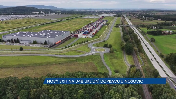 Nový exit na D48 výrazně ulehčí dopravě u Nošovic
