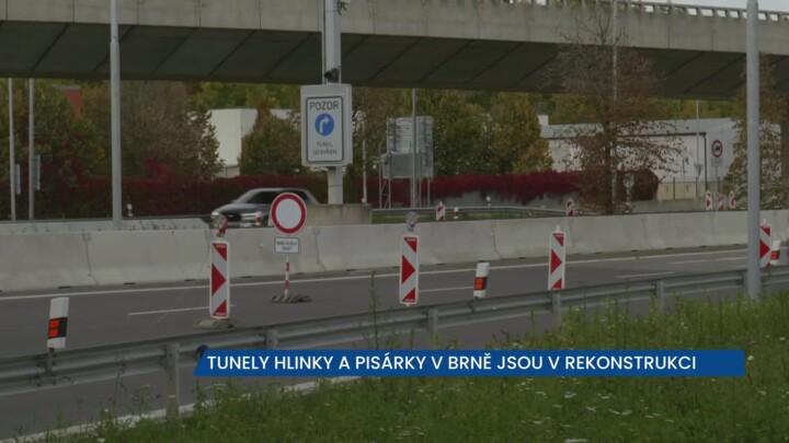 Uzavřené tunely Pisárky a Hlinky komplikují dopravu v Brně