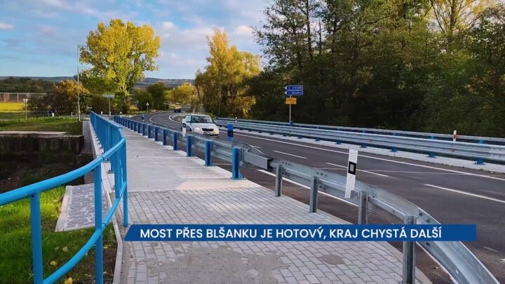 Konec omezení u Trnovan: Most přes Blšanku je hotový, kraj chystá další